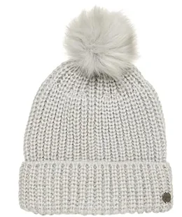 Tamaris Damski TCW0001 czapka z pomponem, średni szary melanż, rozmiar uniwersalny, Medium Grey Melange, jeden rozmiar - Czapki damskie - miniaturka - grafika 1