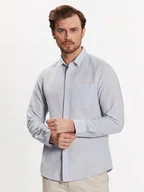 Koszule męskie - Calvin Klein Koszula K10K108664 Błękitny Regular Fit - miniaturka - grafika 1