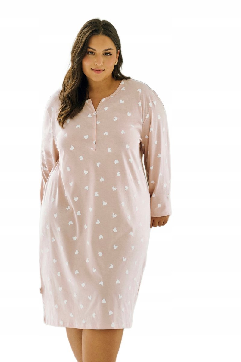 TARO KOSZULA NOCNA NORI 3469 4XL RÓŻOWY