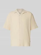 Koszule męskie - Koszula casualowa o kroju regular fit z fakturowanym wzorem model ‘FELIX’ - miniaturka - grafika 1
