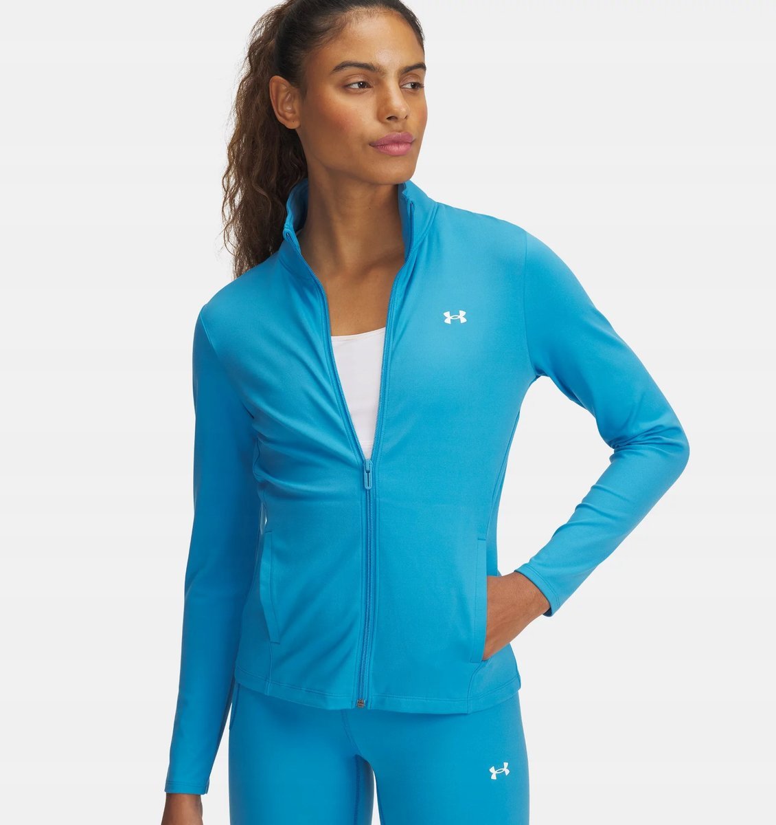 BLUZA DAMSKA TRENINGOWA ROZPINANA BEZ KAPTURA UNDER ARMOUR S