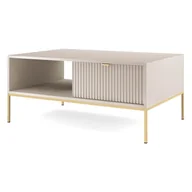 Ławy i stoliki kawowe - Stolik kawowy NOVA L104 Kaszmir Złote nogi - miniaturka - grafika 1