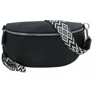 Nerki - Saszetka Na Pas Biodrówka Superlekka Kompaktowa Nerka Jennifer Jones Na Spacery, Podróże CZARNA 3150 26 x 14 x 6 [cm] - miniaturka - grafika 1