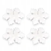 Świece - Świece ozdobne świeczki dekoracyjne świeczki świąteczne 4 płatki śniegu - miniaturka - grafika 1