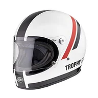 Kaski motocyklowe - PREMIER HELM TROPHY DO 8, biały/czarny/czerwony, S - miniaturka - grafika 1