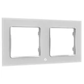 Systemy inteligentnych domów - Rama Shelly pro spínač Shelly WS, dvojrámeček (SHELLY-WF2-W) Biały - miniaturka - grafika 1