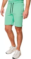 Spodenki damskie - Mexx Męskie szorty dresowe casual, zielony (Fresh Green), S - miniaturka - grafika 1