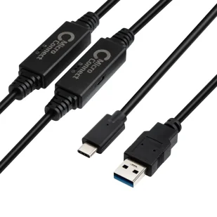 Kabel MicroConnect USB3.0 A do USB-C Gen1 - kabel 10 m, 5 Gbit/s - Kable USB - miniaturka - grafika 1