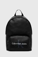 Plecaki - Calvin Klein Jeans plecak męski kolor czarny duży z nadrukiem - miniaturka - grafika 1