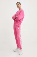 Spodnie damskie - adidas spodnie dresowe kolor różowy wzorzyste IS3942 - miniaturka - grafika 1