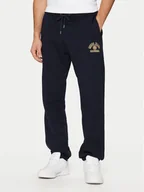 Spodnie sportowe męskie - Guess Jeans Spodnie dresowe M5RB52 KCPR1 Granatowy Regular Fit - miniaturka - grafika 1