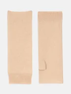 Rękawiczki - Perfect Cashmere Kaszmirowe mitenki "Jesse" w kolorze beżowym - miniaturka - grafika 1