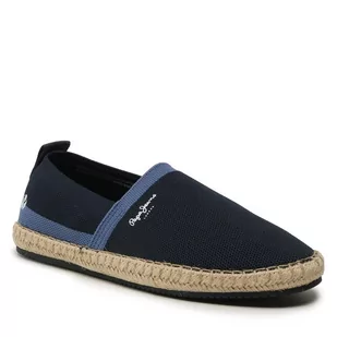 Espadryle Pepe Jeans Tourist Camp Knit PMS10313 Navy 595 - Espadryle męskie - miniaturka - grafika 1