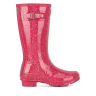 Buty dla dziewczynek - Kalosze Hunter JFT6075RGT Różowy - miniaturka - grafika 1