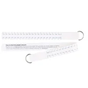 Poziomice, łaty, miary - Elastyczna, dwuskalowa taśma miernicza rolnicza o długości 2,5 m, profesjonalna i bardzo precyzyjna, do pomiaru ciężaru biustu koni. - miniaturka - grafika 1