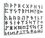 Deski do krojenia - ochrona na indukcję z grafiką Runy alfabet 60x52, ArtprintCave - miniaturka - grafika 1