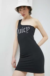 Juicy Couture sukienka kolor czarny mini dopasowana - Sukienki - miniaturka - grafika 1