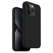 Etui i futerały do telefonów - UNIQ etui Lino iPhone 14 Pro 6,1" czarny/midnight black - miniaturka - grafika 1