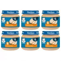 Gerber Obiadek delikatny indyk dla niemowląt po 6 miesiącu zgrzewka 6 x 80 g - Dania dla dzieci - miniaturka - grafika 1