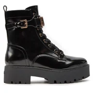 Botki damskie - Botki Guess Vaires FLTSOM PAT10 Czarny - miniaturka - grafika 1