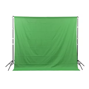 Zielone tło materiałowe 3x3 m GlareOne Green Screen Backdrop 3x3 - Tła fotograficzne - miniaturka - grafika 1