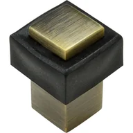 Akcesoria do drzwi - Odbojnik drzwiowy kwadrat DB-007 patyna - miniaturka - grafika 1