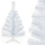 Choinki - CHOINKA SZTUCZNA mała biała gęsta OŚNIEŻONA SOSNA 70 cm + STABILNY STOJAK - miniaturka - grafika 1