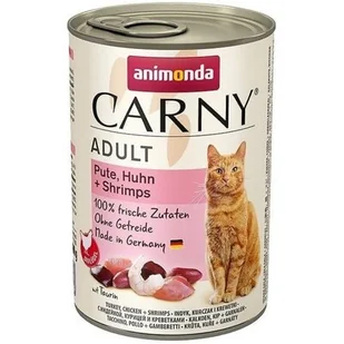 Animonda Cat Carny Adult smak: indyk i krewetki 400g puszka - Mokra karma dla kotów - miniaturka - grafika 2
