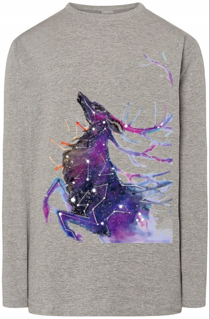 Jeleń Kolorowy Męska bluza Longsleeve Rozm.4XL