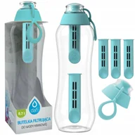 Butelki filtrujące - 5x filtr do wody nakrętka butelka filtrująca Dafi Soft turkusowa 0,7l - miniaturka - grafika 1