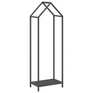 Wózki magazynowe - vidaXL Stojak na drewno opałowe antracyt 40x25x120 cm - miniaturka - grafika 1
