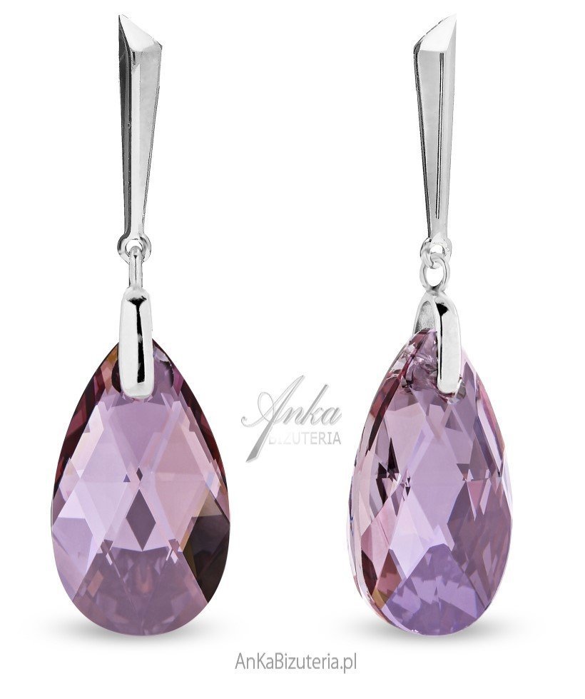 ankabizuteria.pl Kolczyki srebrne Swarovski LACRIMA IRYS