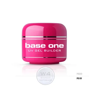 Silcare Gel Base One Bianco Estremo W4 żel budujący do paznokci 5g - Żele do paznokci - miniaturka - grafika 2