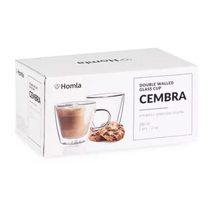 Zestaw szklanek z podwójną ścianką HOMLA CEMBRA 280 ml - 2 szt. - Filiżanki - miniaturka - grafika 2