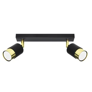 Czarno-złoty podwójny plafon sufitowy - 9X A179 C8-P10 - Lampy sufitowe Czarno-złoty podwójny plafon sufitowy - 9X A179 C8-P10 - Lampy sufitowe - miniaturka - grafika 1