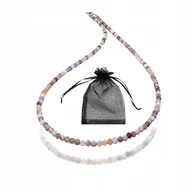 Naszyjniki - Naszyjnik Naturalny Kamień Agat Botswana 3mm Srebrne Zapięcie dł. 43cm, bez marki, AG00000241 - miniaturka - grafika 1