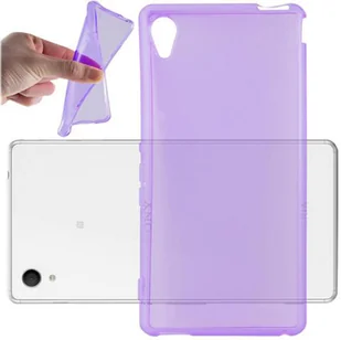 Etui Do Sony Xperia M4 AQUA Pokrowiec w PRZEZROCZYSTY FIOLET Obudowa Ochronny TPU Silikon Case Cover Cadorabo - Etui i futerały do telefonów - miniaturka - grafika 1