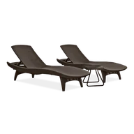 Meble ogrodowe - Keter zestaw mebli PACIFIC brąz - miniaturka - grafika 1