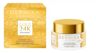 DERMIKA Luxury Gold 24K Total Benefit Luksusowy Krem-stymulator młodości 55+ na dzień i noc  50ml - Kremy do twarzy - miniaturka - grafika 1