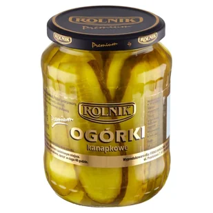 Rolnik OGÓRKI KANAPKOWE PREMIUM 720ML - Warzywa w marynacie - miniaturka - grafika 1