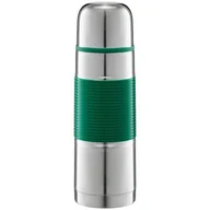 Termosy - Termos AMBITION Gummy 350 ml Srebrno-zielony - miniaturka - grafika 1