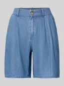 Spodenki damskie - Szorty jeansowe o kroju relaxed fit z mieszanki bawełny i lyocellu model ‘BEA’ - miniaturka - grafika 1