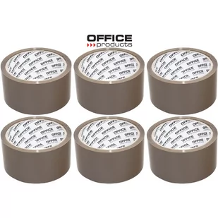Taśma pakowa Office Products 48mm/50y Hot-melt brązowa (6) - Akcesoria do pakowania - miniaturka - grafika 1