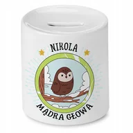 Skarbonki - Skarbonka 330 ml Dla Nikoli Córki Dziecka z Nadrukiem ze Zdjęciem - miniaturka - grafika 1