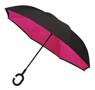 Impliva Parasol Inside Out, podwójna osłona, wiatr, różowy, jeden rozmiar, Różowy, Taille unique - Parasole - miniaturka - grafika 1
