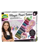 Zabawki kreatywne - LENA Zestaw kreatywny "Magic Pearl Tattoo" - 6+ - miniaturka - grafika 1