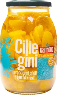 Żółte pomidorki półsuszone Pomodorini Gialli Semidried 1.062l - Carbone - Pasztet i przetwory mięsne - miniaturka - grafika 1