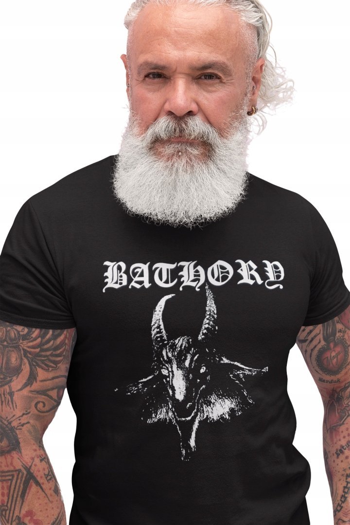BATHORY KOSZULKA CZARNA MĘSKA T-SHIRT viking death black metal prezent M
