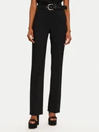 Spodnie damskie - Rinascimento Spodnie materiałowe 1000769154135 Czarny Regular Fit - miniaturka - grafika 1