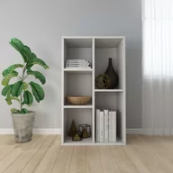 Regały - vidaXL vidaXL Regał na książki/szafka, biały, 45x25x80 cm, płyta wiórowa - miniaturka - grafika 1